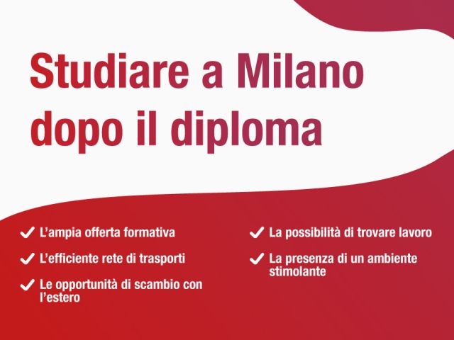 Sommario Studiare a Milano dopo il diploma