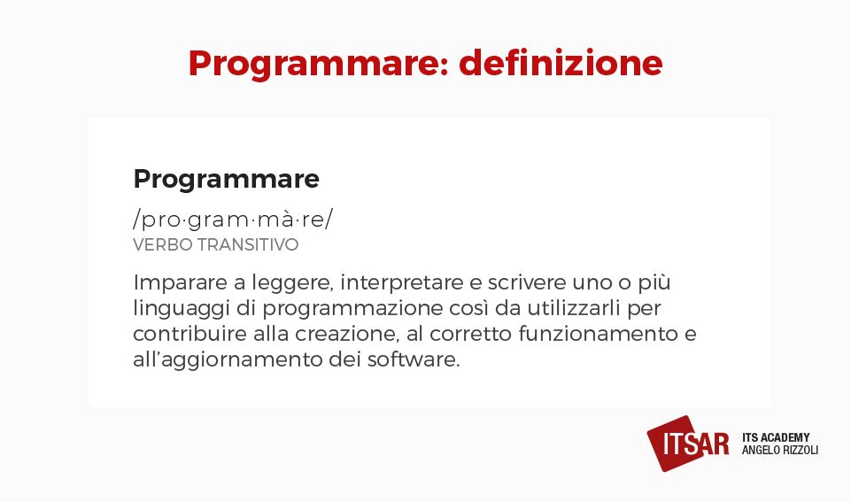 Definizione della parola programmare