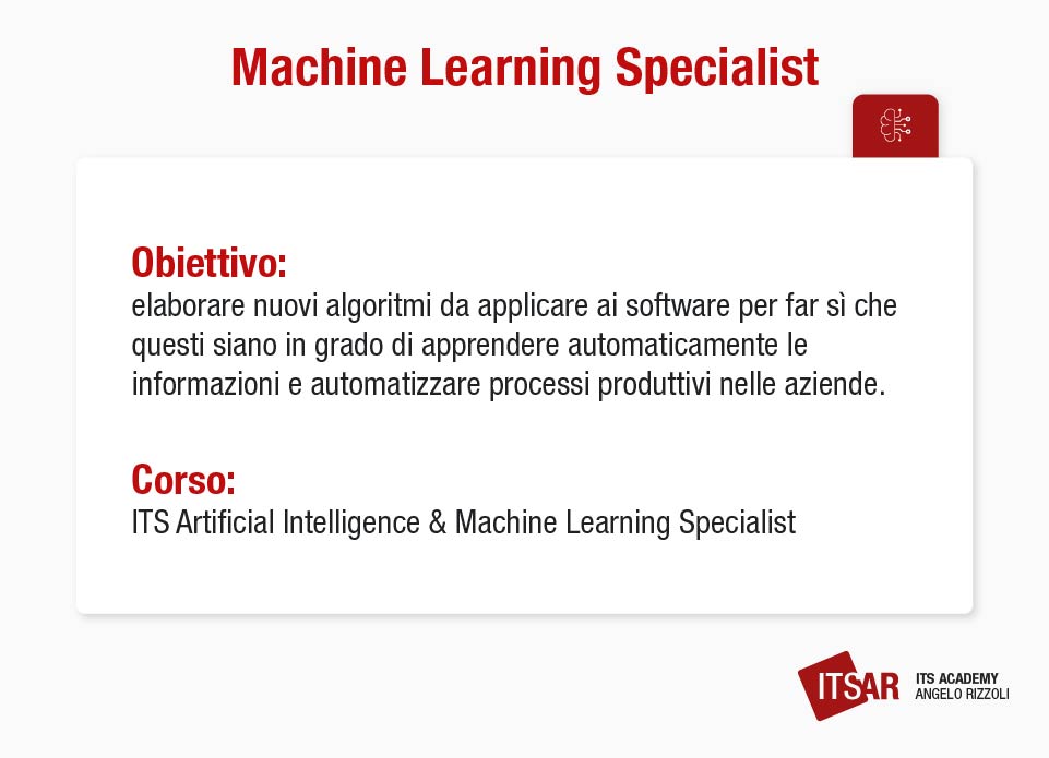 Informazioni sulla professione di Machine Learning Specialist