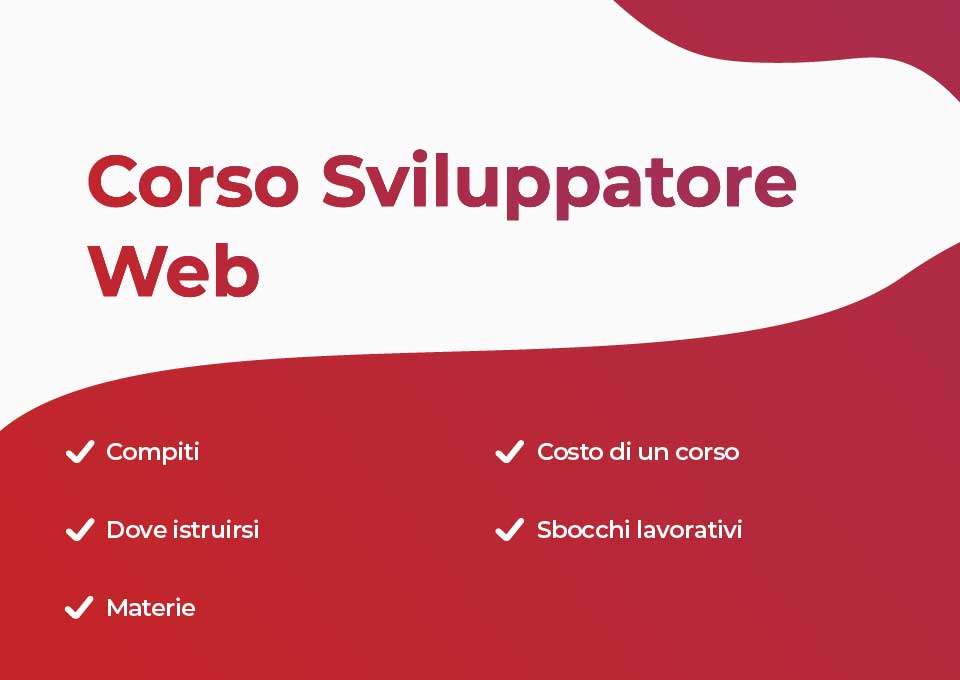 Sommario Corso sviluppatore web