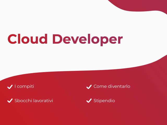 Sommario Cloud Developer