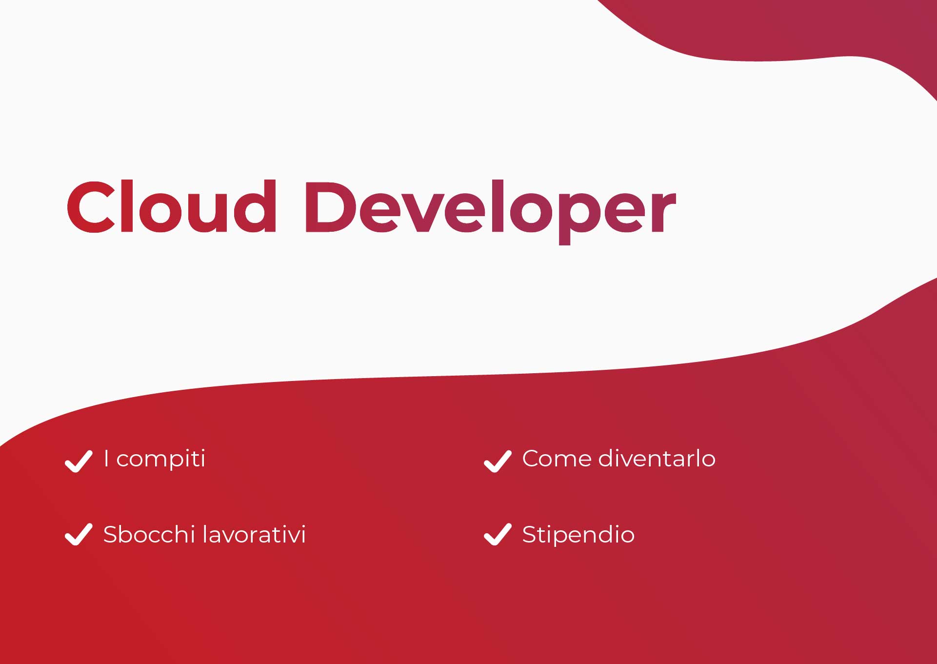 Sommario Cloud Developer
