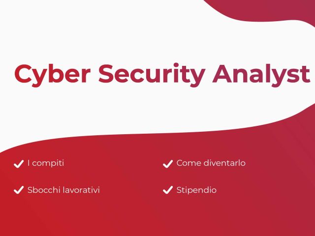 Sommario Cyber Security Analyst