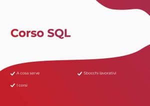 Sommario Corso SQL