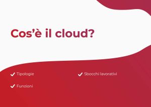 Sommario Cos'è il cloud