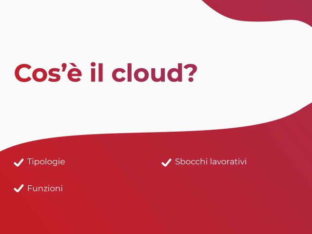Sommario Cos'è il cloud