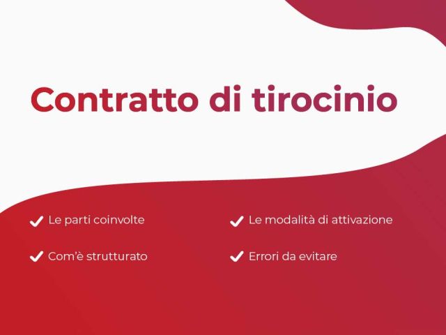 Sommario Contratto di tirocinio