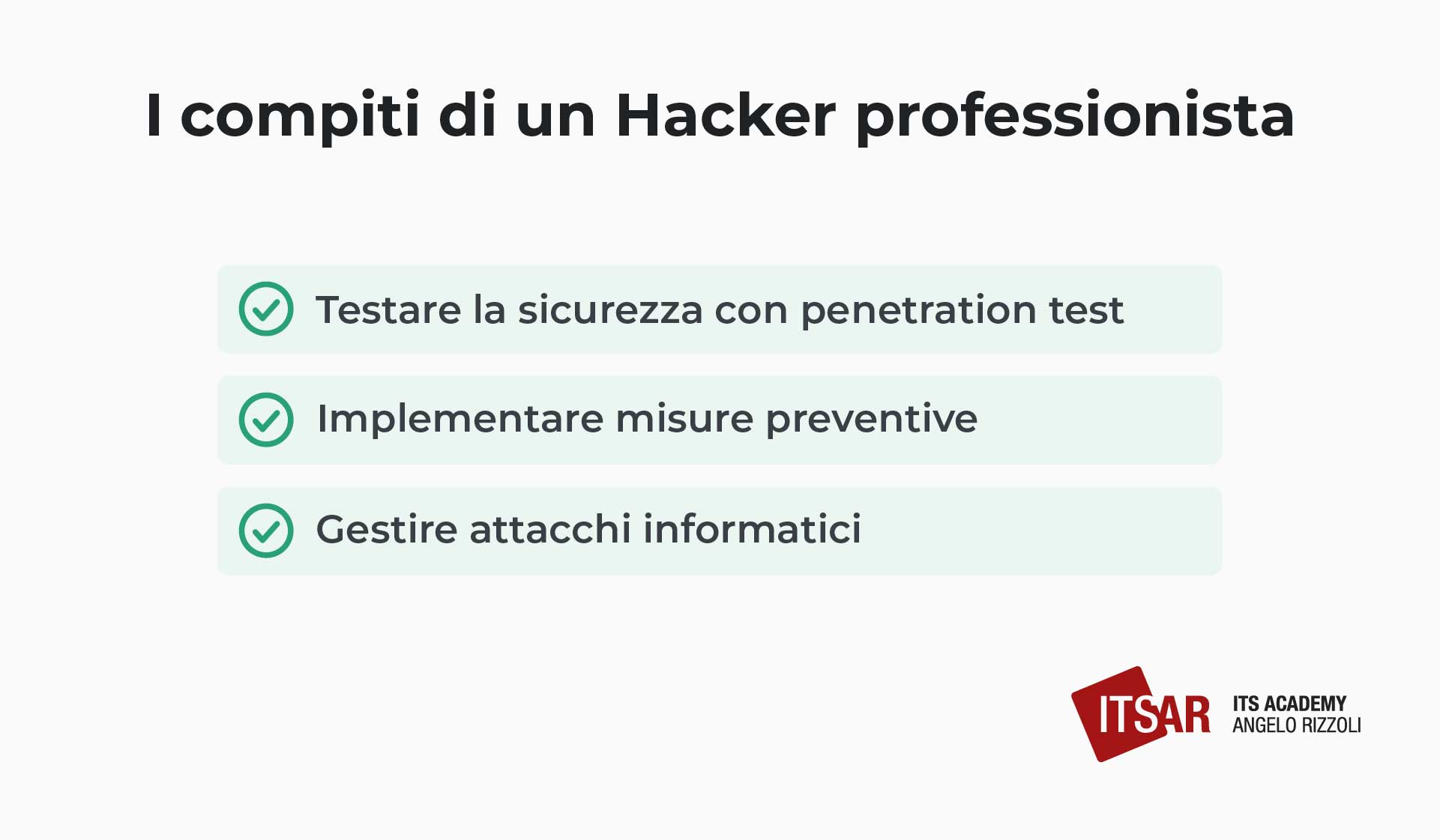 I compiti di un Hacker professionista