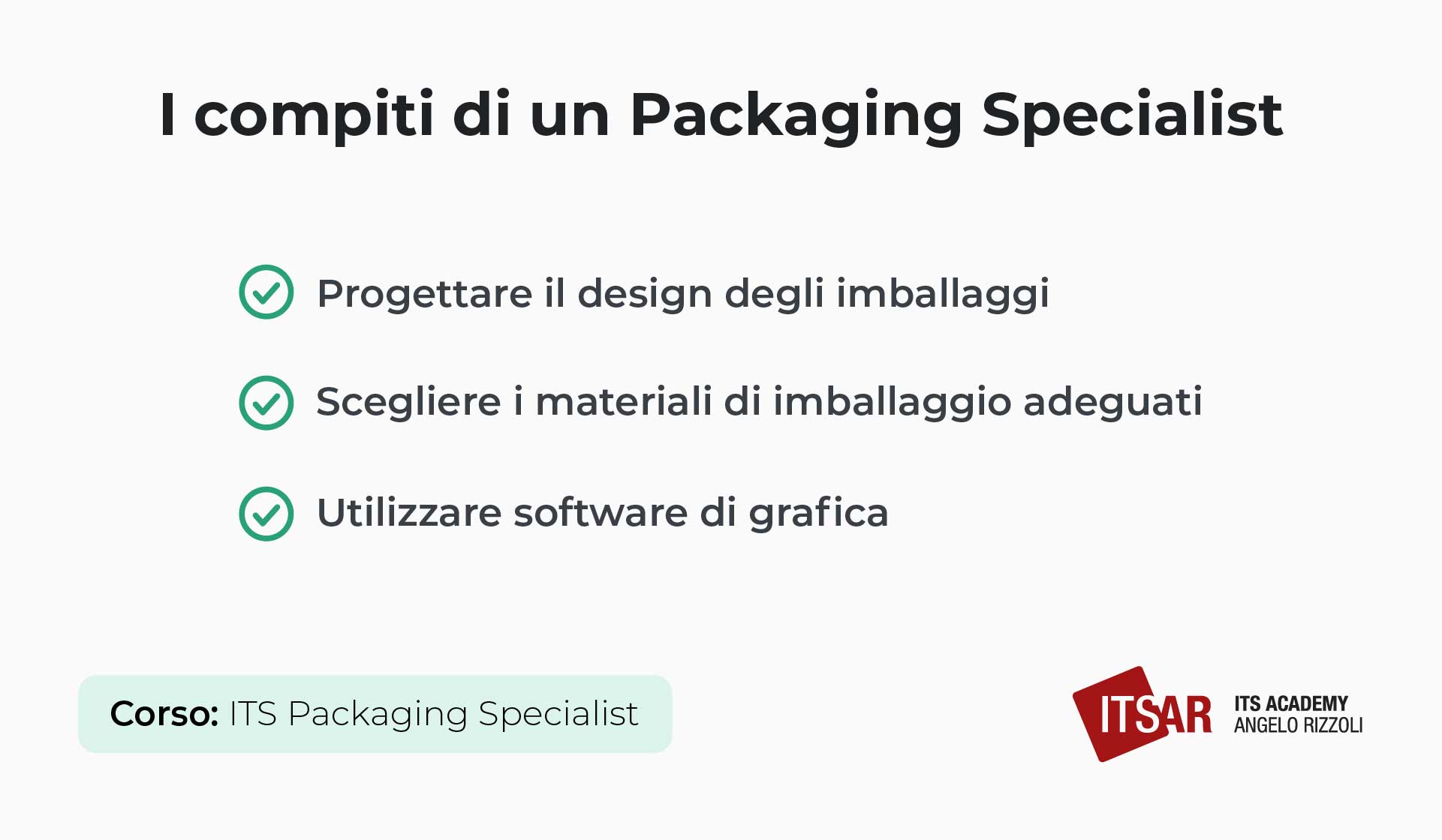 I compiti di un Packaging Specialist
