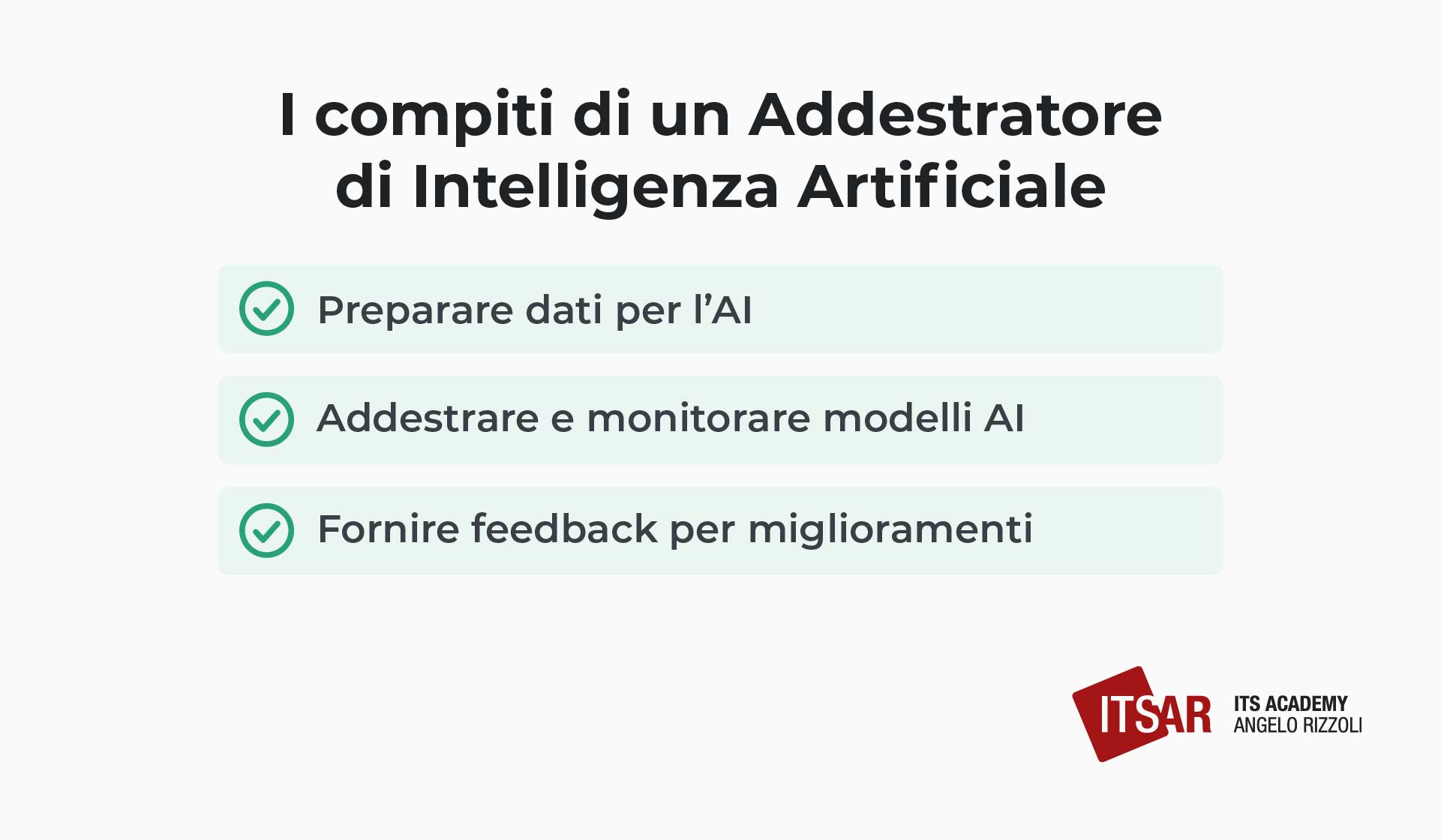 I compiti di un addestratore di intelligenza artificiale