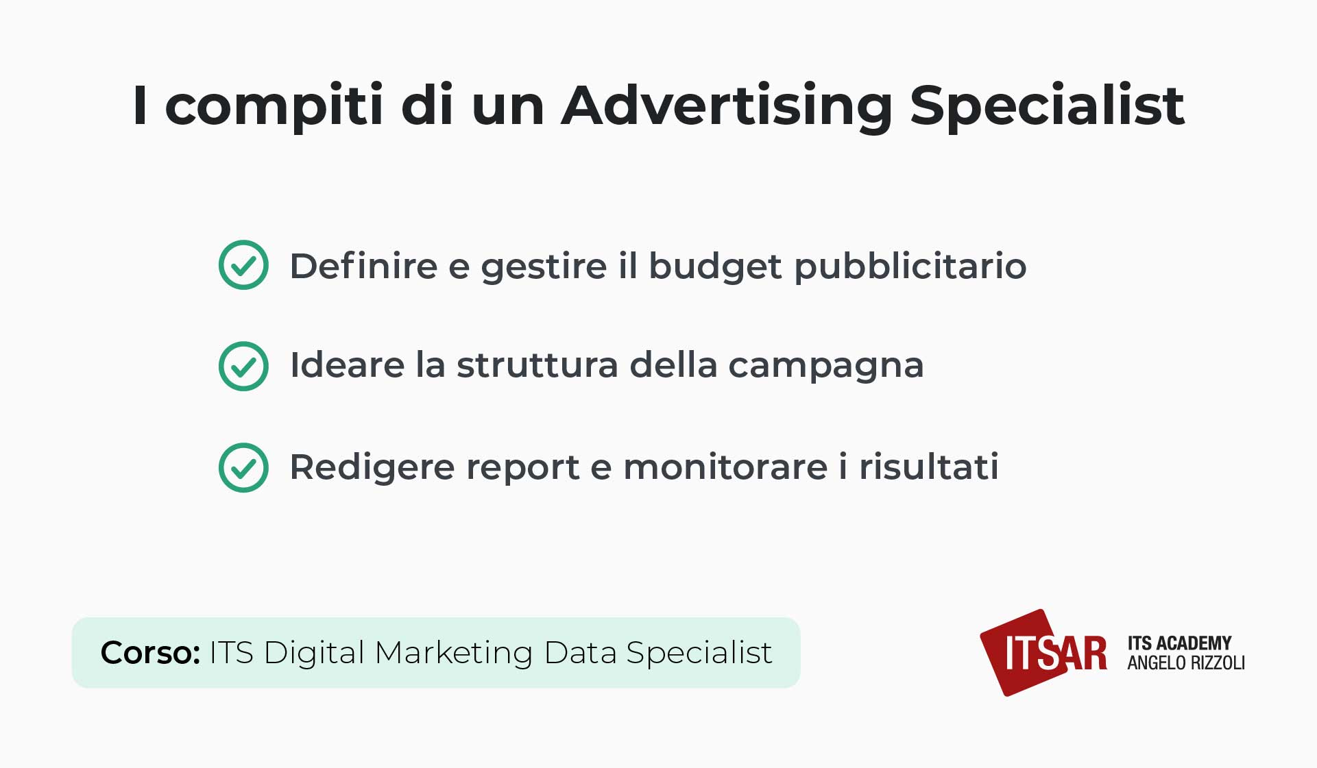 I compiti di un Advertising Specialist corso Digital Marketing Data Specialist
